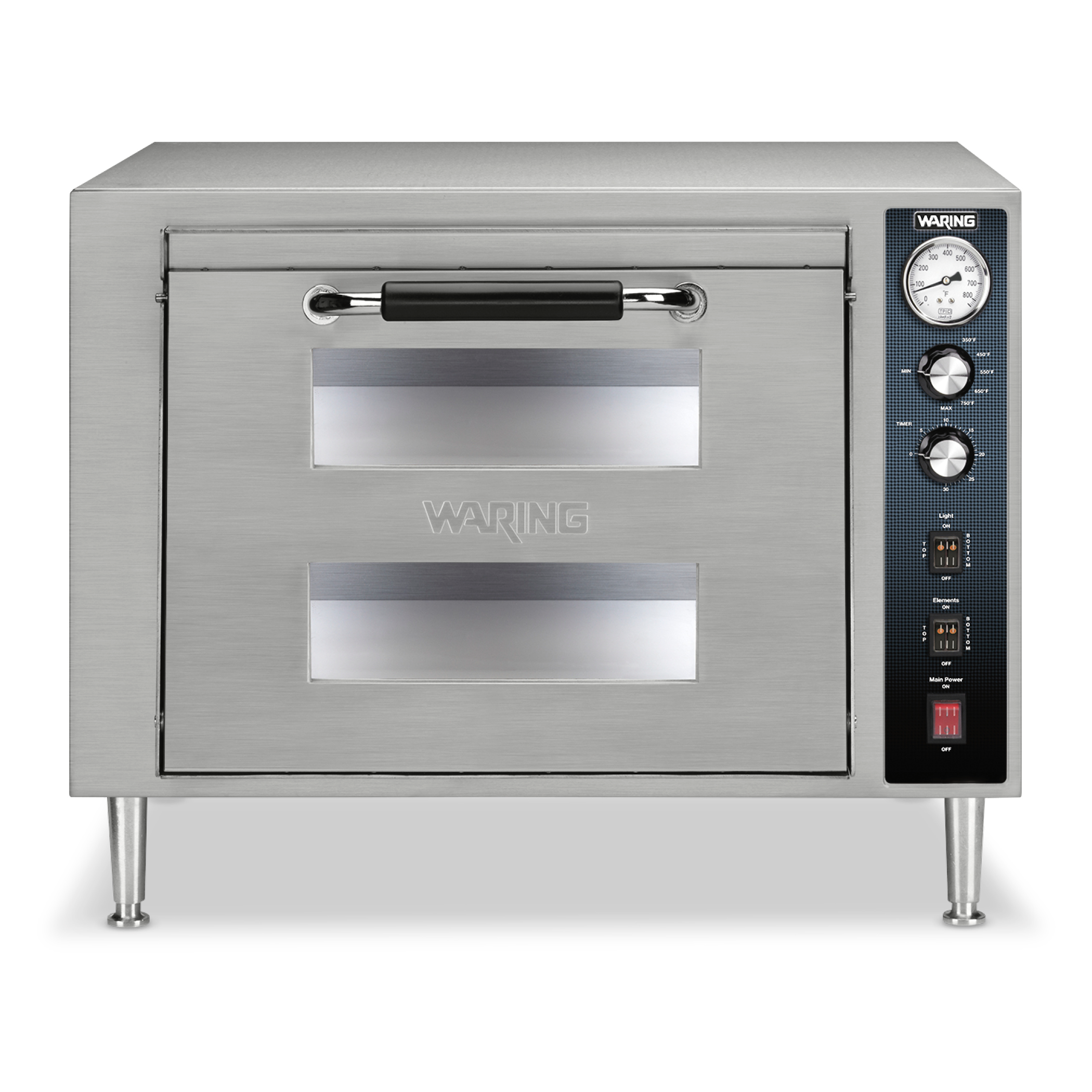 18" Double-Deck Pizza Oven, Single Chamber